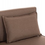 ΚΑΝΑΠΕΣ ΚΡΕΒΑΤΙ 2 ΑΤΟΜΩΝ ASMA HM3077.07 ΣΚΟΥΡΟ ΜΠΕΖ ΥΦΑΣΜΑ 143x78x84Yεκ.