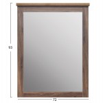 ΚΑΘΡΕΠΤΗΣ ΤΟΥΑΛΕΤΑΣ CARYS HM314.11 ΜΕΛΑΜΙΝΗ ΣΕ ΚΑΡΥΔΙ/WENGE 72x4(πάχος)x93Yεκ.