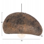 ΦΩΤΙΣΤΙΚΟ ΟΡΟΦΗΣ ΜΕ ΟΨΗ ΠΕΤΡΑΣ STONER (M) HM4418.03 ΓΚΡΙ/ΚΑΦΕ--55x45x40Υεκ.