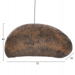 ΦΩΤΙΣΤΙΚΟ ΟΡΟΦΗΣ STONER (L) HM4419.03 ΟΨΗ ΠΕΤΡΑΣ ΚΑΦΕ/ΓΚΡΙ--73x55x40Υεκ.