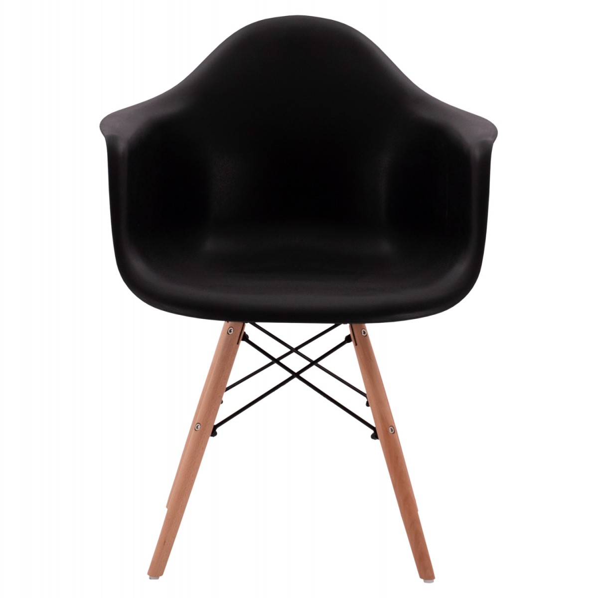 ΠΟΛΥΘΡΟΝΑ ΜΕ ΞΥΛΙΝΑ ΠΟΔΙΑ & ΚΑΘΙΣΜΑ ΜΑΥΡΟ MIRTO HM005.02  64x60x81 εκ.