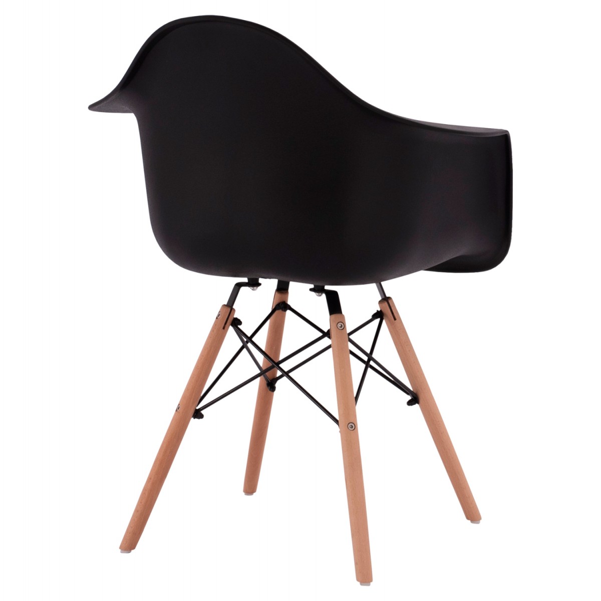 ΠΟΛΥΘΡΟΝΑ ΜΕ ΞΥΛΙΝΑ ΠΟΔΙΑ & ΚΑΘΙΣΜΑ ΜΑΥΡΟ MIRTO HM005.02  64x60x81 εκ.