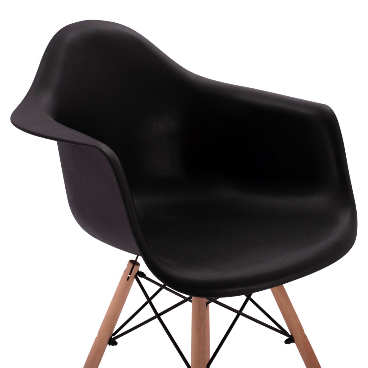 ΠΟΛΥΘΡΟΝΑ ΜΕ ΞΥΛΙΝΑ ΠΟΔΙΑ & ΚΑΘΙΣΜΑ ΜΑΥΡΟ MIRTO HM005.02  64x60x81 εκ.