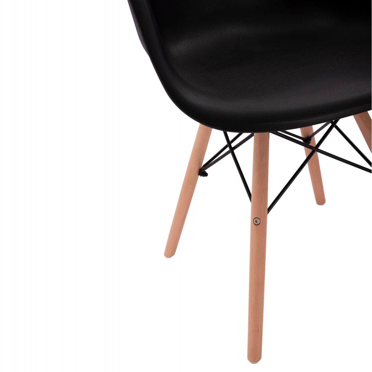 ΠΟΛΥΘΡΟΝΑ ΜΕ ΞΥΛΙΝΑ ΠΟΔΙΑ & ΚΑΘΙΣΜΑ ΜΑΥΡΟ MIRTO HM005.02  64x60x81 εκ.