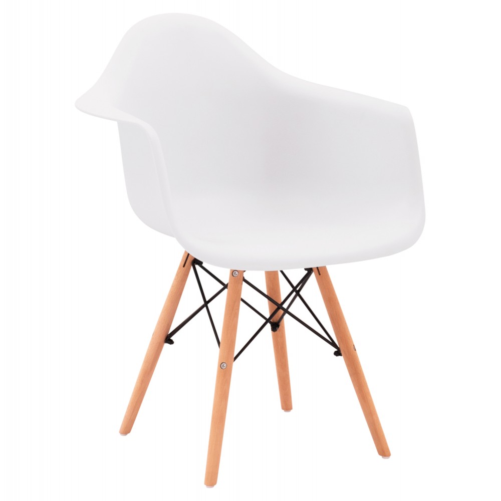 ΠΟΛΥΘΡΟΝΑ ΜΕ ΞΥΛΙΝΑ ΠΟΔΙΑ & ΚΑΘΙΣΜΑ ΛΕΥΚΟ MIRTO HM005.01 64x60x81 εκ.