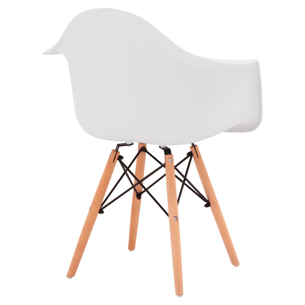 ΠΟΛΥΘΡΟΝΑ ΜΕ ΞΥΛΙΝΑ ΠΟΔΙΑ & ΚΑΘΙΣΜΑ ΛΕΥΚΟ MIRTO HM005.01 64x60x81 εκ.