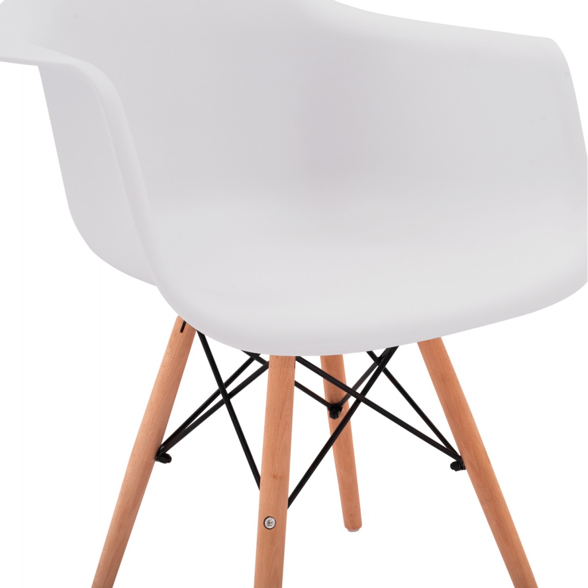 ΠΟΛΥΘΡΟΝΑ ΜΕ ΞΥΛΙΝΑ ΠΟΔΙΑ & ΚΑΘΙΣΜΑ ΛΕΥΚΟ MIRTO HM005.01 64x60x81 εκ.