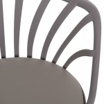 ΠΟΛΥΘΡΟΝΑ ΤΡΑΠΕΖΑΡΙΑΣ HM8049.10 ANAIS ΓΚΡΙ ΜΕ ΞΥΛΙΝΑ ΠΟΔΙΑ 60x53x86Υ εκ.