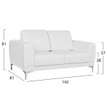 ΚΑΝΑΠΕΣ 2ΘΕΣΙΟΣ KΕΝΖΙΕ HM3121.22 ΜΕ ΛΕΥΚΟ PU 142x81x81 εκ.