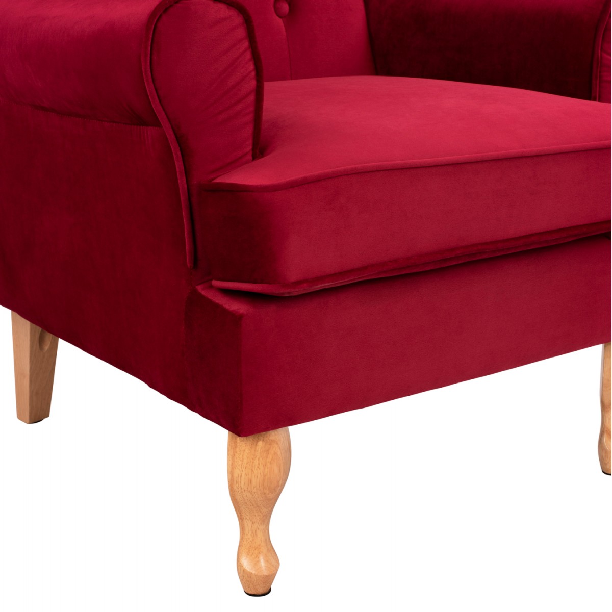 ΠΟΛΥΘΡΟΝΑ ΜΠΕΡΖΕΡΑ ΚΟΚΚΙΝΟ ΒΕΛΟΥΔΟ BRANDON 81Χ83Χ101Υ εκ.HM3073.14