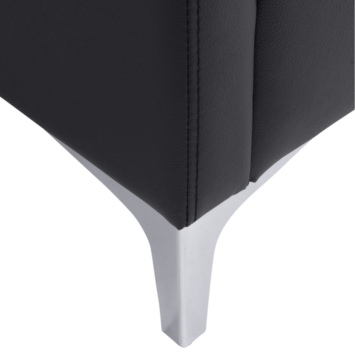 ΚΑΝΑΠΕΣ 2ΘΕΣΙΟΣ NELLIE HM3159.21 ΜΕ ΜΑΥΡΟ PU 113x71x71Υ εκ.