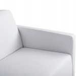 ΚΑΝΑΠΕΣ 2ΘΕΣΙΟΣ NELLIE HM3159.22 ΜΕ ΛΕΥΚΟ PU 113x71x71Υ εκ.