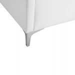 ΚΑΝΑΠΕΣ 3ΘΕΣΙΟΣ NELLIE HM3159.32 ΜΕ ΛΕΥΚΟ PU 163x71x71Υ εκ.