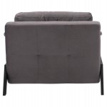 ΠΟΛΥΘΡΟΝΑ ΚΡΕΒΑΤΙ ΑΠΟ ΒΕΛΟΥΔΟ ΓΚΡΙ HM3078.11 95x92x66Υ εκ.