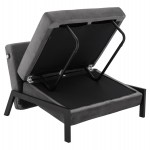 ΠΟΛΥΘΡΟΝΑ ΚΡΕΒΑΤΙ ΑΠΟ ΒΕΛΟΥΔΟ ΓΚΡΙ HM3078.11 95x92x66Υ εκ.