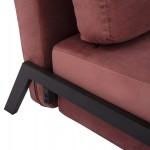 ΠΟΛΥΘΡΟΝΑ ΚΡΕΒΑΤΙ, ΒΕΛΟΥΔΟ ΣΑΠΙΟ ΜΗΛΟ HM3078.12 95x92x66Υ εκ.