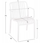 ΠΟΛΥΘΡΟΝΑ ΕΞΩΤ.ΧΩΡΟΥ CONVEE HM6105.01 ΛΕΥΚΟ ΠΟΛΥΠΡΟΠΥΛΕΝΙΟ 55x56x79Yεκ.