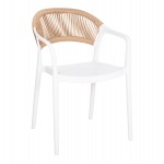 ΠΟΛΥΘΡΟΝΑ ΠΟΛΥΠΡΟΠΥΛΕΝΙΟΥ EVA HM6155.01 ΛΕΥΚΗ ΜΕ ΜΠΕΖ ΣΧΟΙΝΙ 56,5x53x80Υεκ.