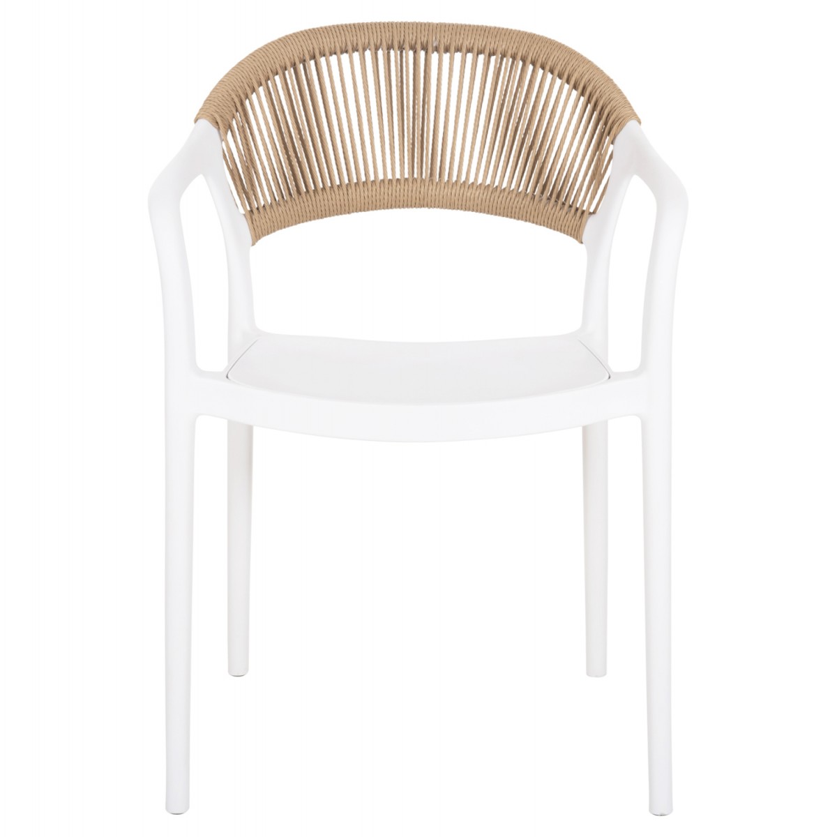 ΠΟΛΥΘΡΟΝΑ ΠΟΛΥΠΡΟΠΥΛΕΝΙΟΥ EVA HM6155.01 ΛΕΥΚΗ ΜΕ ΜΠΕΖ ΣΧΟΙΝΙ 56,5x53x80Υεκ.