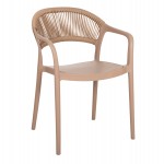 ΠΟΛΥΘΡΟΝΑ ΠΟΛΥΠΡΟΠΥΛΕΝΙΟΥ EVA HM6155.03 ΚΑΠΟΥΤΣΙΝΟ ΜΕ ΜΠΕΖ ΣΧΟΙΝΙ 56,5x53x80Υεκ.