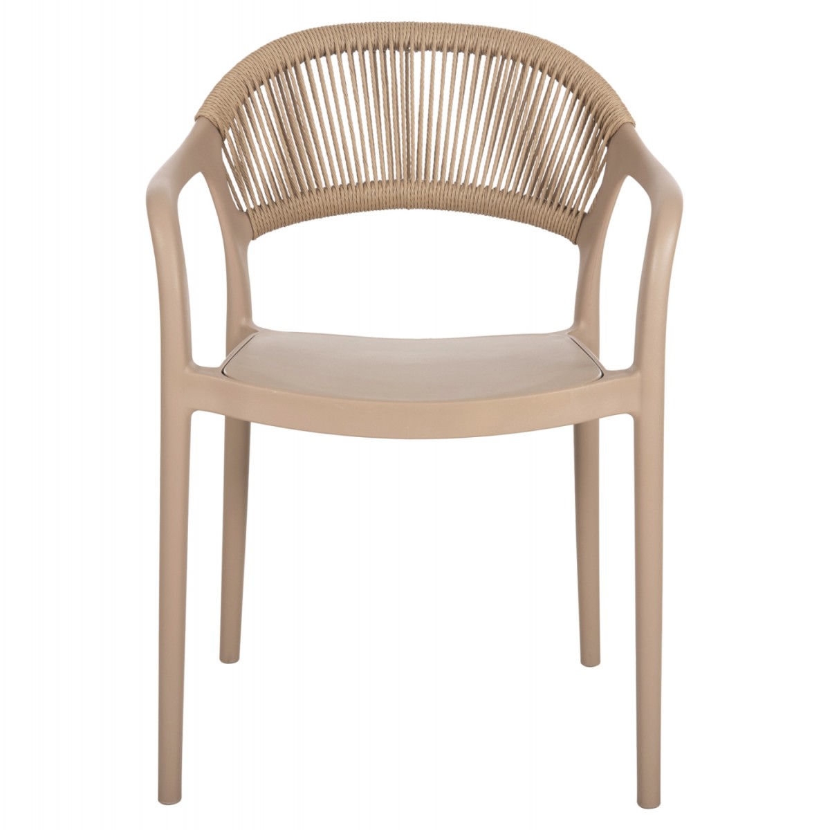 ΠΟΛΥΘΡΟΝΑ ΠΟΛΥΠΡΟΠΥΛΕΝΙΟΥ EVA HM6155.03 ΚΑΠΟΥΤΣΙΝΟ ΜΕ ΜΠΕΖ ΣΧΟΙΝΙ 56,5x53x80Υεκ.