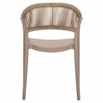 ΠΟΛΥΘΡΟΝΑ ΠΟΛΥΠΡΟΠΥΛΕΝΙΟΥ EVA HM6155.03 ΚΑΠΟΥΤΣΙΝΟ ΜΕ ΜΠΕΖ ΣΧΟΙΝΙ 56,5x53x80Υεκ.