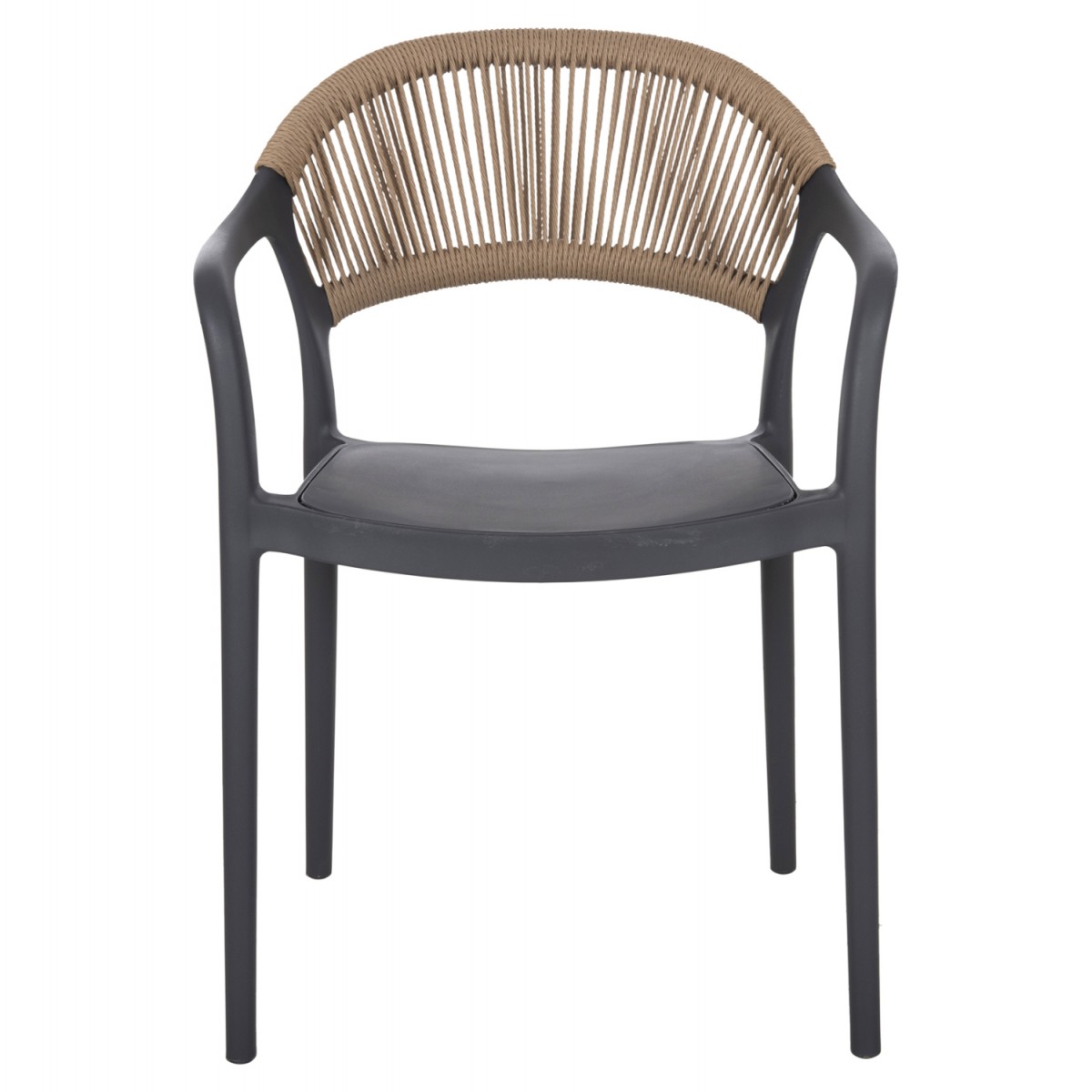 ΠΟΛΥΘΡΟΝΑ ΠΟΛΥΠΡΟΠΥΛΕΝΙΟΥ EVA HM6155.10 ΓΚΡΙ ΜΕ ΜΠΕΖ ΣΧΟΙΝΙ 56,5x53x80Υεκ.