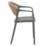 ΠΟΛΥΘΡΟΝΑ ΠΟΛΥΠΡΟΠΥΛΕΝΙΟΥ EVA HM6155.05 OLIVE GREEN--P.P. ΜΠΕΖ ΣΧΟΙΝΙ 56,5x53x80Υεκ.