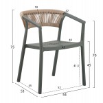 ΠΟΛΥΘΡΟΝΑ ΠΟΛΥΠΡΟΠΥΛΕΝΙΟΥ BOGI HM6240.05 OLIVE GREEN--P.P. ΜΠΕΖ ΣΧΟΙΝΙ 56,5x53x80Υεκ