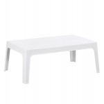 ΤΡΑΠΕΖΑΚΙ ΟΡΘΟΓΩΝΙΟ SLEEK HM6367.01 ΠΟΛΥΠΡΟΠΥΛΕΝΙΟ ΣΕ ΛΕΥΚΟ 105x64x40Υεκ.