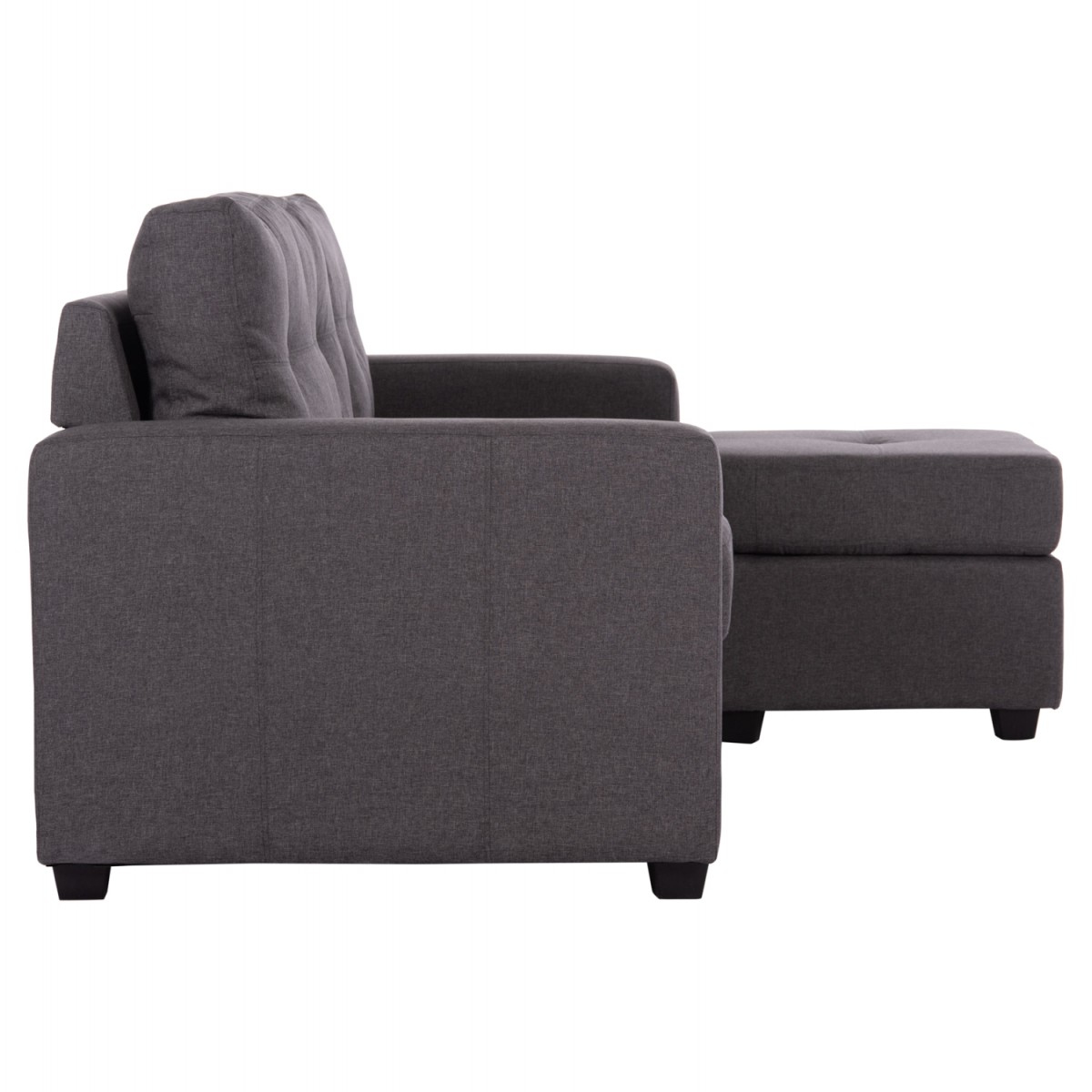 ΚΑΝΑΠΕΣ ΑΝΑΣΤΡΕΨΙΜΗ ΓΩΝΙΑ HM3004.02 ΜΕ ΓΚΡΙ ΥΦΑΣΜΑ 205X140X87Y εκ.