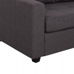 ΚΑΝΑΠΕΣ ΑΝΑΣΤΡΕΨΙΜΗ ΓΩΝΙΑ HM3004.02 ΜΕ ΓΚΡΙ ΥΦΑΣΜΑ 205X140X87Y εκ.