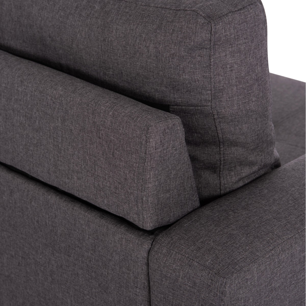 ΚΑΝΑΠΕΣ ΑΝΑΣΤΡΕΨΙΜΗ ΓΩΝΙΑ HM3004.02 ΜΕ ΓΚΡΙ ΥΦΑΣΜΑ 205X140X87Y εκ.