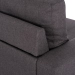 ΚΑΝΑΠΕΣ ΑΝΑΣΤΡΕΨΙΜΗ ΓΩΝΙΑ HM3004.02 ΜΕ ΓΚΡΙ ΥΦΑΣΜΑ 205X140X87Y εκ.