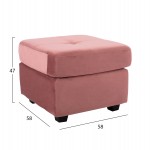 ΚΑΝΑΠΕΣ ΓΩΝΙΑ ΑΝΑΣΤΡΕΨΙΜΗ PAGE ΥΦΑΣΜΑ ΒΕΛΟΥΔΟ ΣΑΠΙΟ ΜΗΛΟ 207x145x85Y εκ.HM3004.12