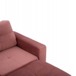 ΚΑΝΑΠΕΣ ΓΩΝΙΑ ΑΝΑΣΤΡΕΨΙΜΗ PAGE ΥΦΑΣΜΑ ΒΕΛΟΥΔΟ ΣΑΠΙΟ ΜΗΛΟ 207x145x85Y εκ.HM3004.12