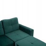 ΚΑΝΑΠΕΣ ΓΩΝΙΑ ΑΝΑΣΤΡΕΨΙΜΗ ΥΦΑΣΜΑ ΒΕΛΟΥΔΟ ΚΥΠΑΡΙΣΣΙ 207x145x85Y εκ.HM3004.13