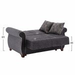 ΣΕΤ ΣΑΛΟΝΙΟΥ 2ΤΜΧ 2ΘΕΣΙΟΣ & 3ΘΕΣΙΟΣ ΚΑΝΑΠΕΣ MILAS HM3068.11 ΓΚΡΙ