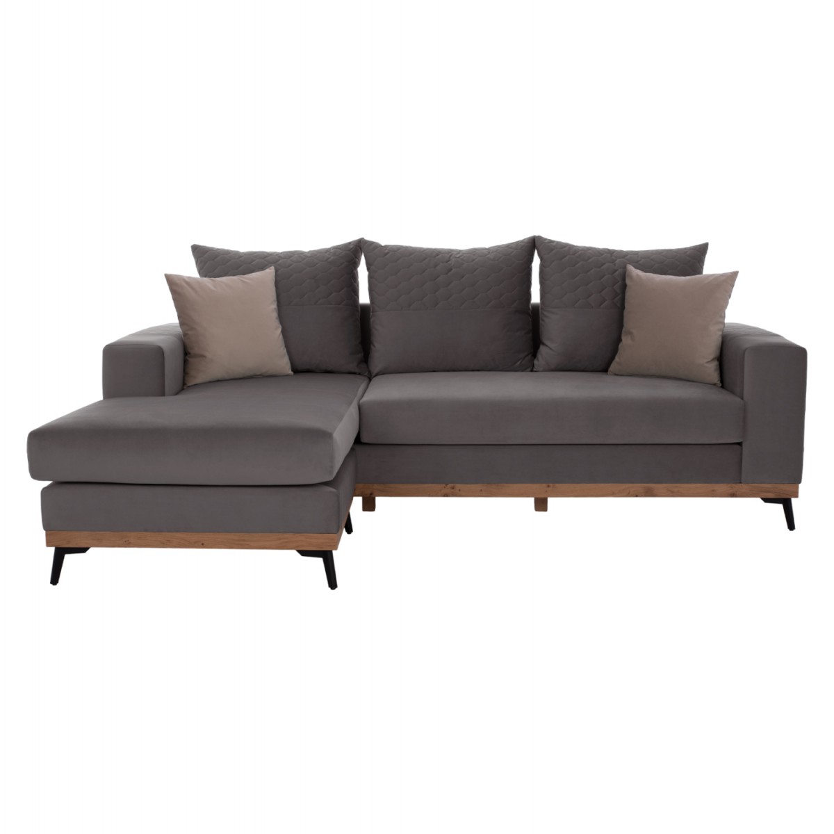 ΚΑΝΑΠΕΣ ΓΩΝΙΑ ΑΝΑΣΤΡΕΨΙΜΗ PORTOFINO ΥΦΑΣΜΑ ΑΛΕΚΙΑΣΤΟ ΓΚΡΙ 240x165x92Υεκ. HM3252.01