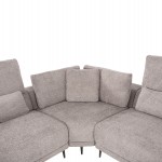 ΚΑΝΑΠΕΣ ΓΩΝΙΑ SYMMET HM3269.01 ΑΝΟΙΧΤΟ ΓΚΡΙ ΥΦΑΣΜΑ-ΑΝΘΡΑΚΙ ΠΟΔΙΑ 314x314x90-102Yεκ.