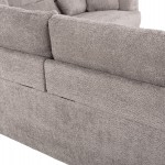 ΚΑΝΑΠΕΣ ΓΩΝΙΑ SYMMET HM3269.01 ΑΝΟΙΧΤΟ ΓΚΡΙ ΥΦΑΣΜΑ-ΑΝΘΡΑΚΙ ΠΟΔΙΑ 314x314x90-102Yεκ.