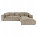 ΚΑΝΑΠΕΣ ΓΩΝΙΑ BRICKEN HM3275.01R ΜΠΕΖ ΥΦΑΣΜΑ 110-282x98-160x72Υεκ.