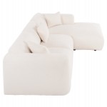 ΚΑΝΑΠΕΣ ΓΩΝΙΑ BRICKEN HM3275.02R ΛΕΥΚΟ ΥΦΑΣΜΑ 110-282x98-160x72Υεκ.