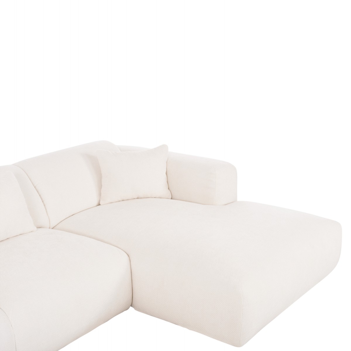 ΚΑΝΑΠΕΣ ΓΩΝΙΑ BRICKEN HM3275.02R ΛΕΥΚΟ ΥΦΑΣΜΑ 110-282x98-160x72Υεκ.