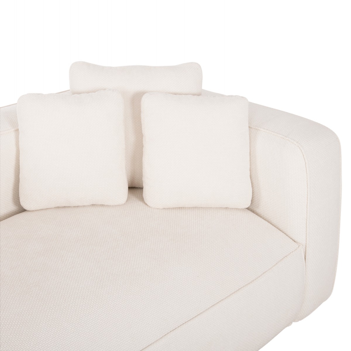 ΚΑΝΑΠΕΣ ΓΩΝΙΑ (ΑΡΙΣΤΕΡΗ) 3-ΘΕΣΙΟΣ GRACE HM3280.02L ΛΕΥΚΟ ΥΦΑΣΜΑ 252x160x70-90Υεκ