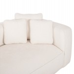 ΚΑΝΑΠΕΣ ΓΩΝΙΑ (ΑΡΙΣΤΕΡΗ) 3-ΘΕΣΙΟΣ GRACE HM3280.02L ΛΕΥΚΟ ΥΦΑΣΜΑ 252x160x70-90Υεκ