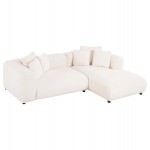 ΚΑΝΑΠΕΣ ΓΩΝΙΑ (ΔΕΞΙΑ) 3-ΘΕΣΙΟΣ GRACE HM3280.02R ΛΕΥΚΟ ΥΦΑΣΜΑ 252x160x70-90Υεκ