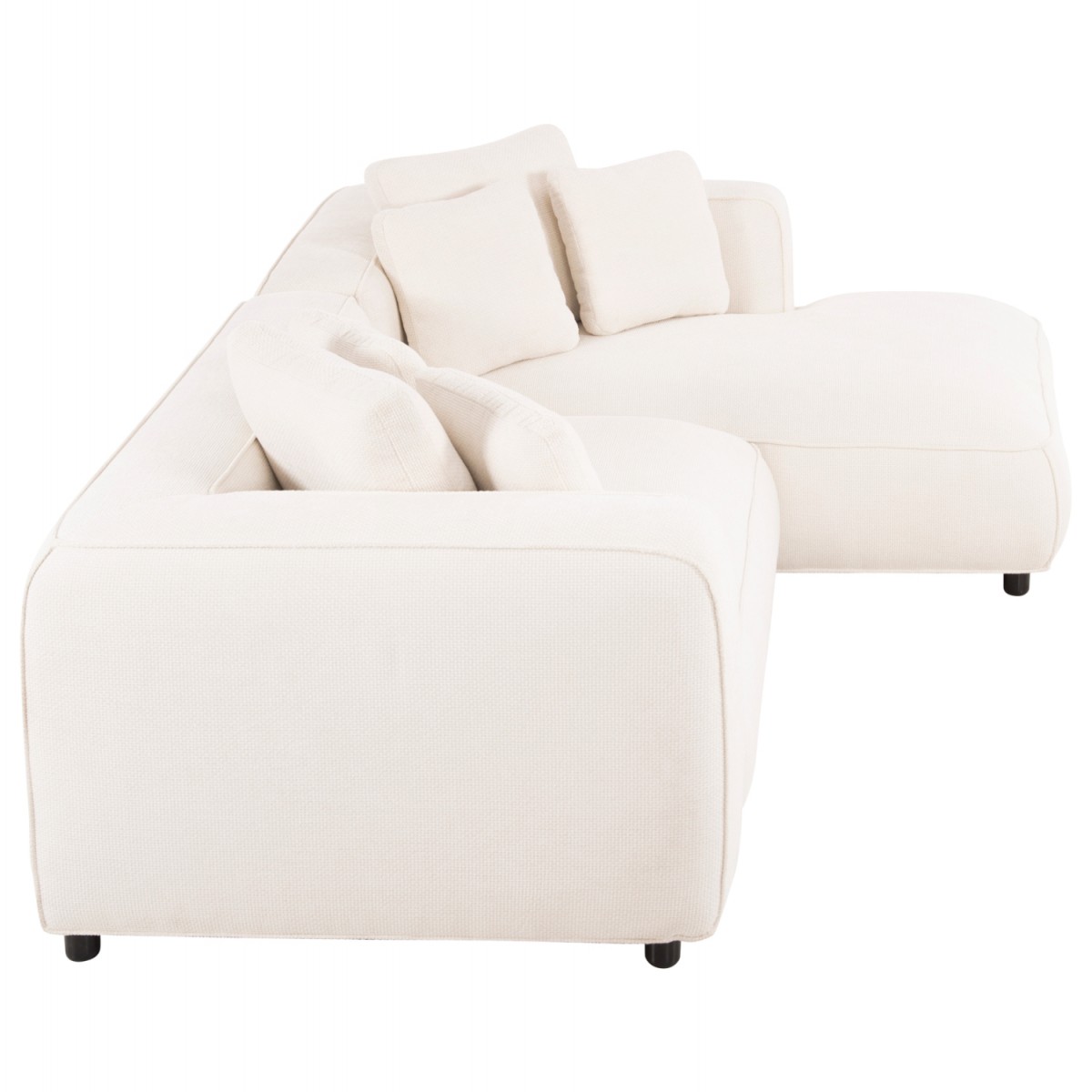 ΚΑΝΑΠΕΣ ΓΩΝΙΑ (ΔΕΞΙΑ) 3-ΘΕΣΙΟΣ GRACE HM3280.02R ΛΕΥΚΟ ΥΦΑΣΜΑ 252x160x70-90Υεκ