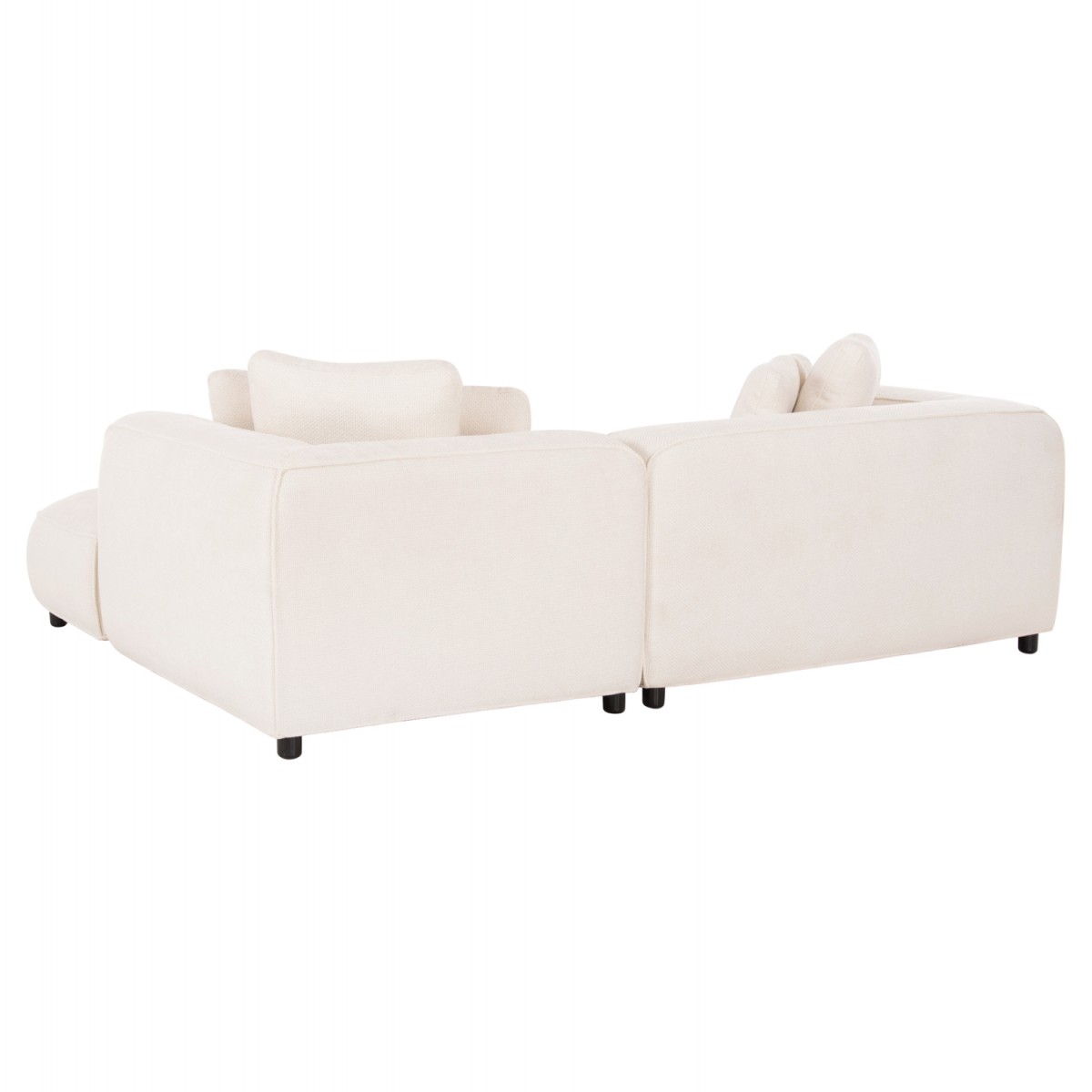 ΚΑΝΑΠΕΣ ΓΩΝΙΑ (ΔΕΞΙΑ) 3-ΘΕΣΙΟΣ GRACE HM3280.02R ΛΕΥΚΟ ΥΦΑΣΜΑ 252x160x70-90Υεκ