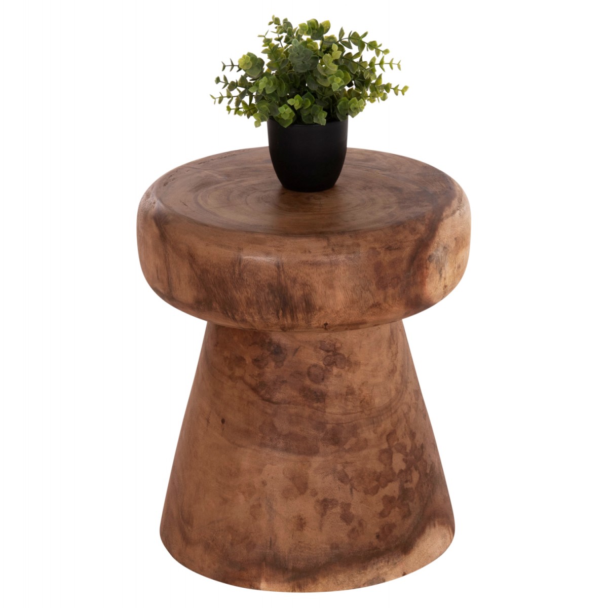 ΣΚΑΜΠΟ-ΤΡΑΠΕΖΑΚΙ ΣΤΡΟΓΓΥΛΟ CUPRE HM9793.11 ΜΑΣΙΦ ΞΥΛΟ SUAR-ΦΥΣΙΚΟ Φ40x45Υεκ.